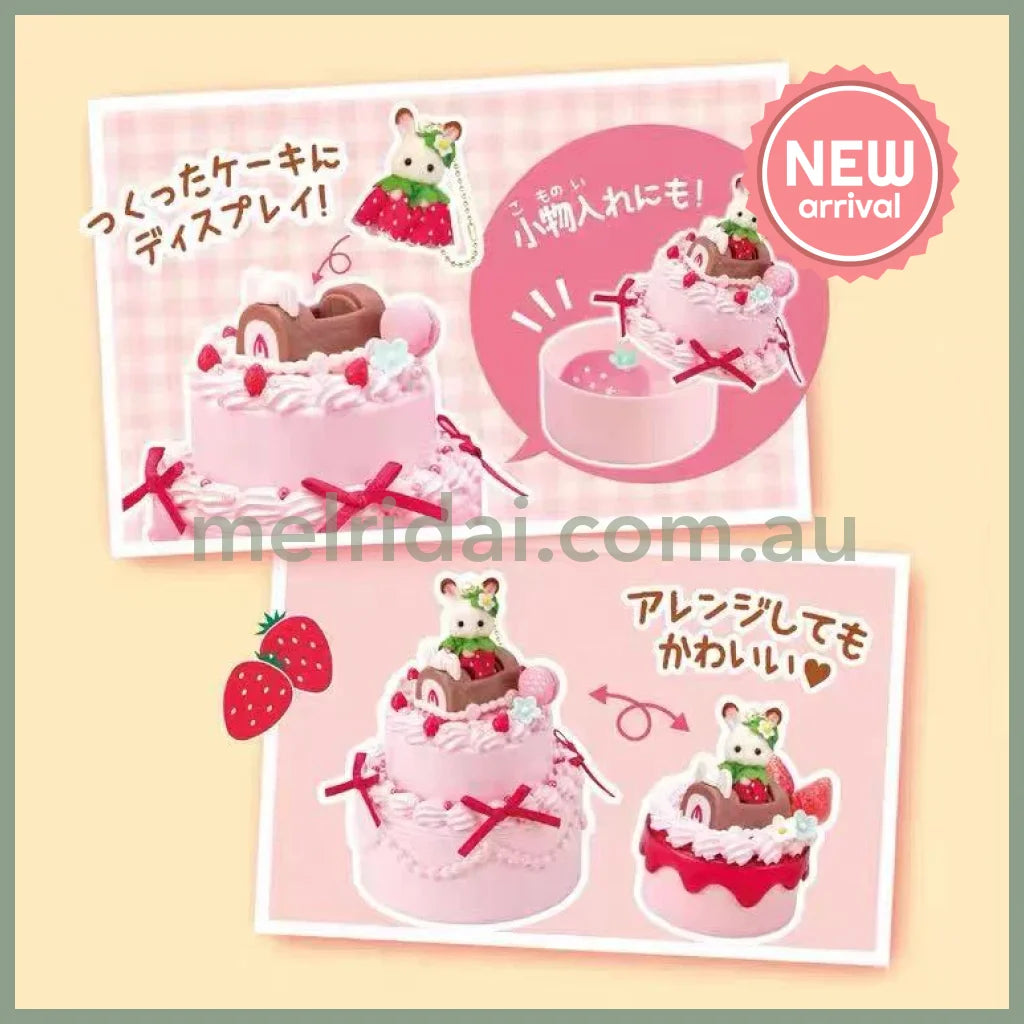 Sylvanian Families | Strawberry Anniversary Whipped Cream Sweets Kit Crepe Decoden
