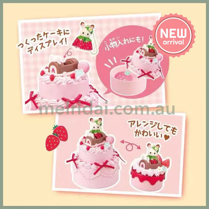 Sylvanian Families | Strawberry Anniversary Whipped Cream Sweets Kit Crepe Decoden