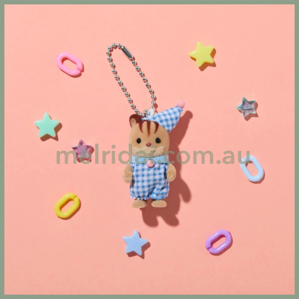 Sylvanian Families | Walnut Squirrel Key Chain/Keychain/Keyring 85X30X150Mm (Pajama)