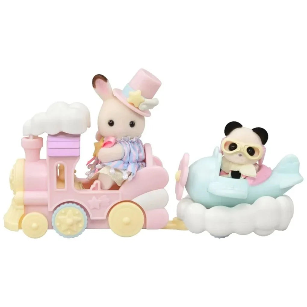 Sylvanian Families | Amusement Park Ride Set Plane & Train - 5819