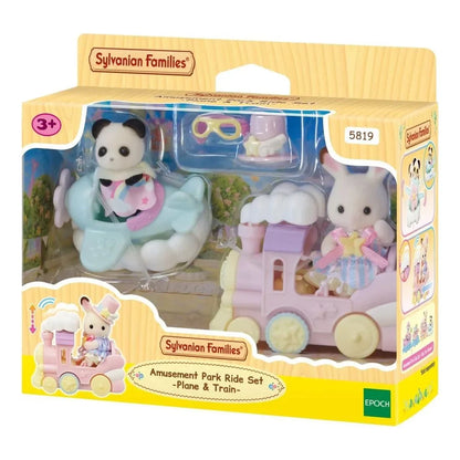 Sylvanian Families | Amusement Park Ride Set Plane & Train - 5819