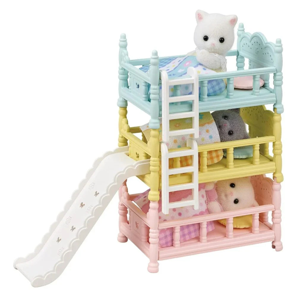Sylvanian Families | Triple Bunk Beds With Slide 森贝儿森林家族 三层小床 场景