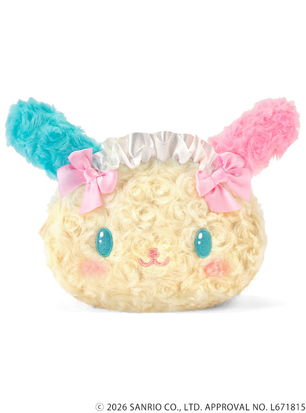 SANRIO | Usahana Curly Fur Head Dress Face Pouch 120x180x60mm