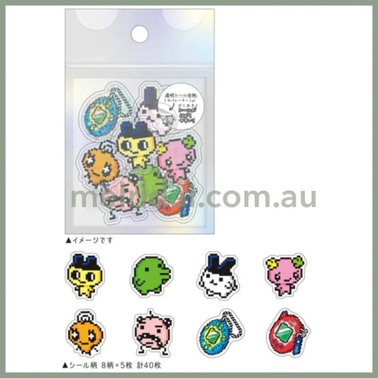Tamagotchi | Aurora Hologram Clear Sticker 30×30mm