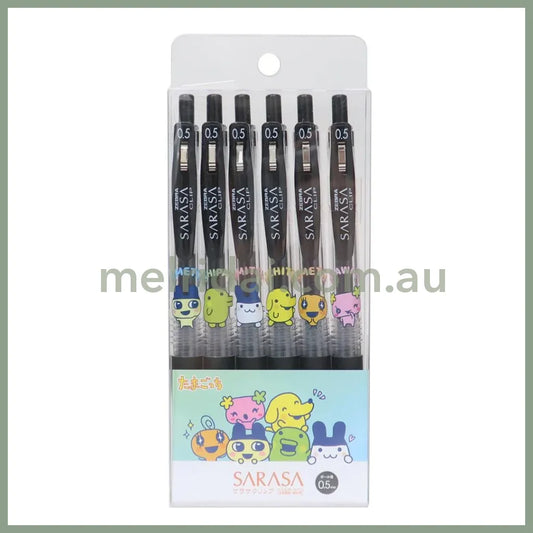 Tamagotchi | Ballpoint Pen SARASA 6-Piece Set 0.5mm Black