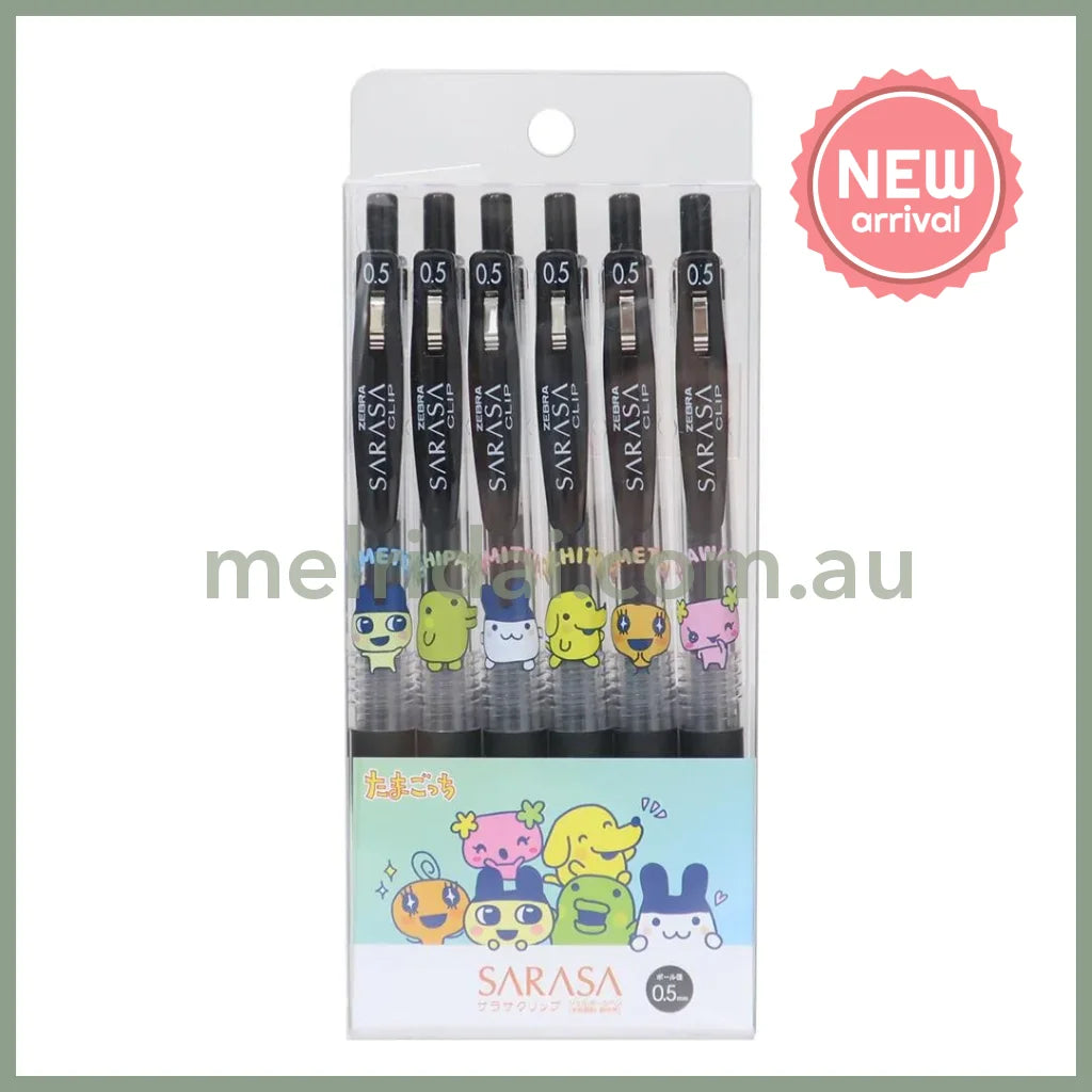 Tamagotchi | Ballpoint Pen SARASA 6-Piece Set 0.5mm Black