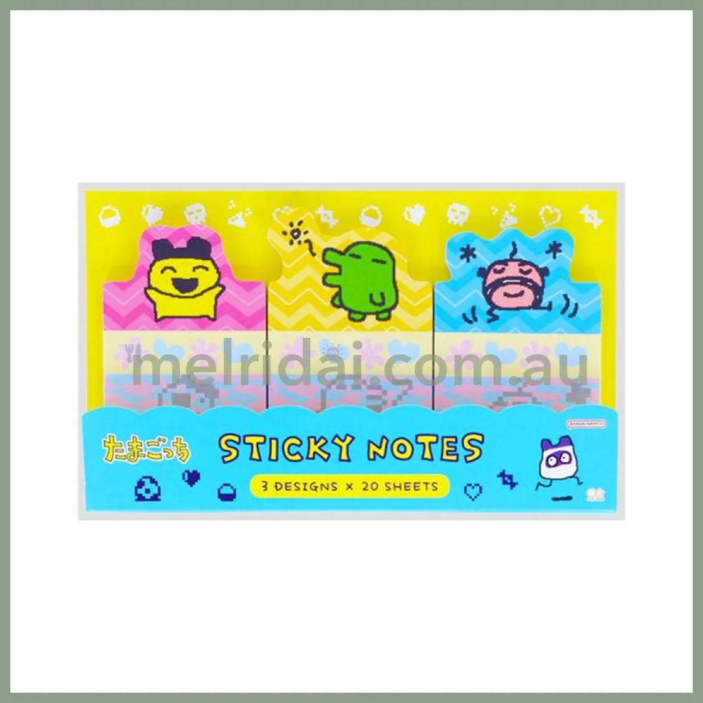 Tamagotchi | Die-Cut Sticky Notes Set (3 Designs X 20 Sheets Each)