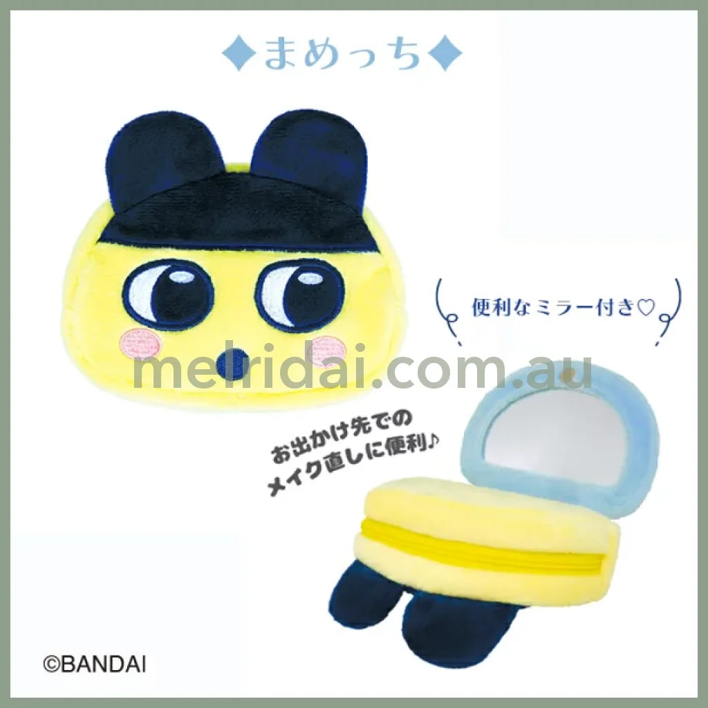 Tamagotchi | Face-Shaped Mirror Pouch Mametchi W85×H108×D22Mm
