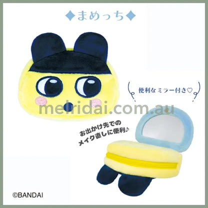 Tamagotchi | Face-Shaped Mirror Pouch Mametchi W85×H108×D22Mm