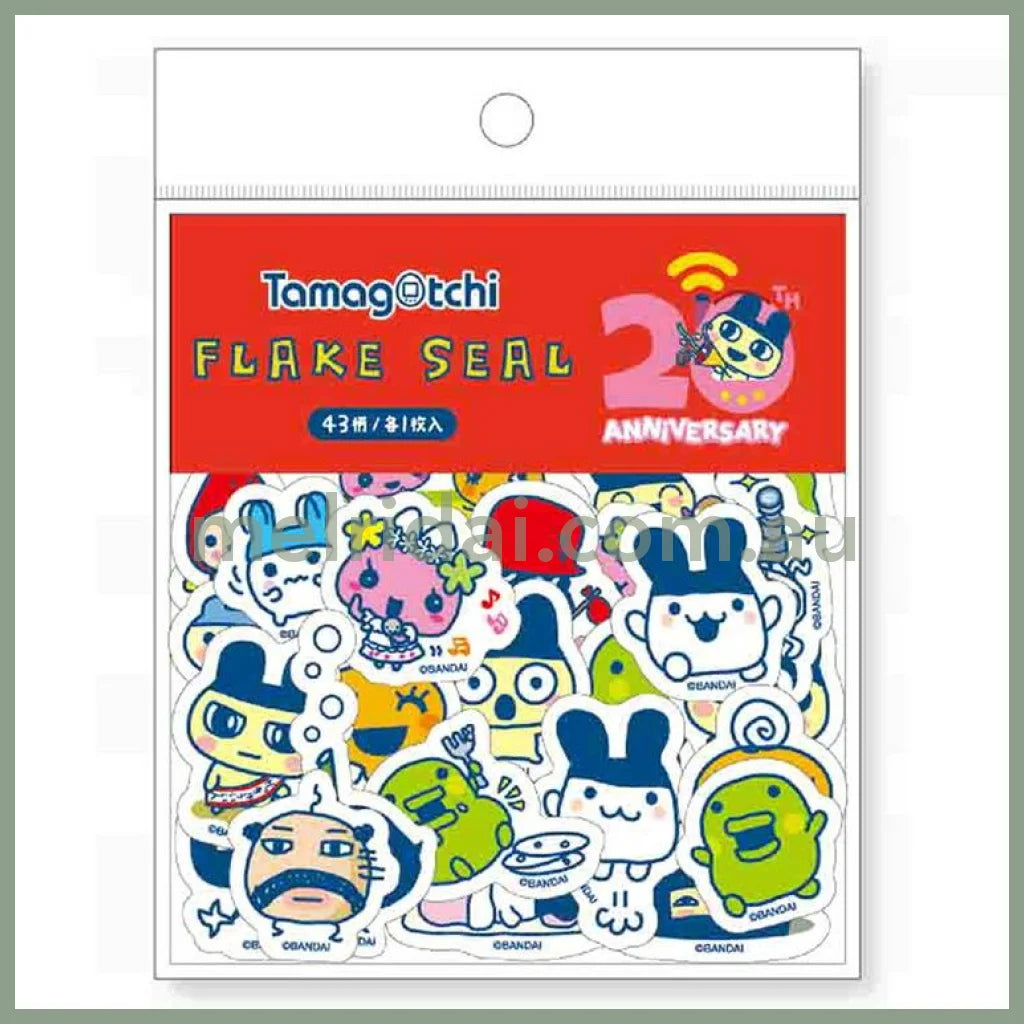 Tamagotchi | Flake Seal Stickers 43 Pcs (Red)