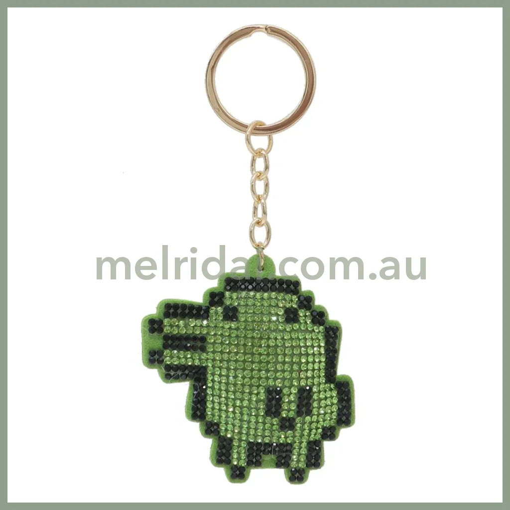 Tamagotchi Rhinestone Keychain