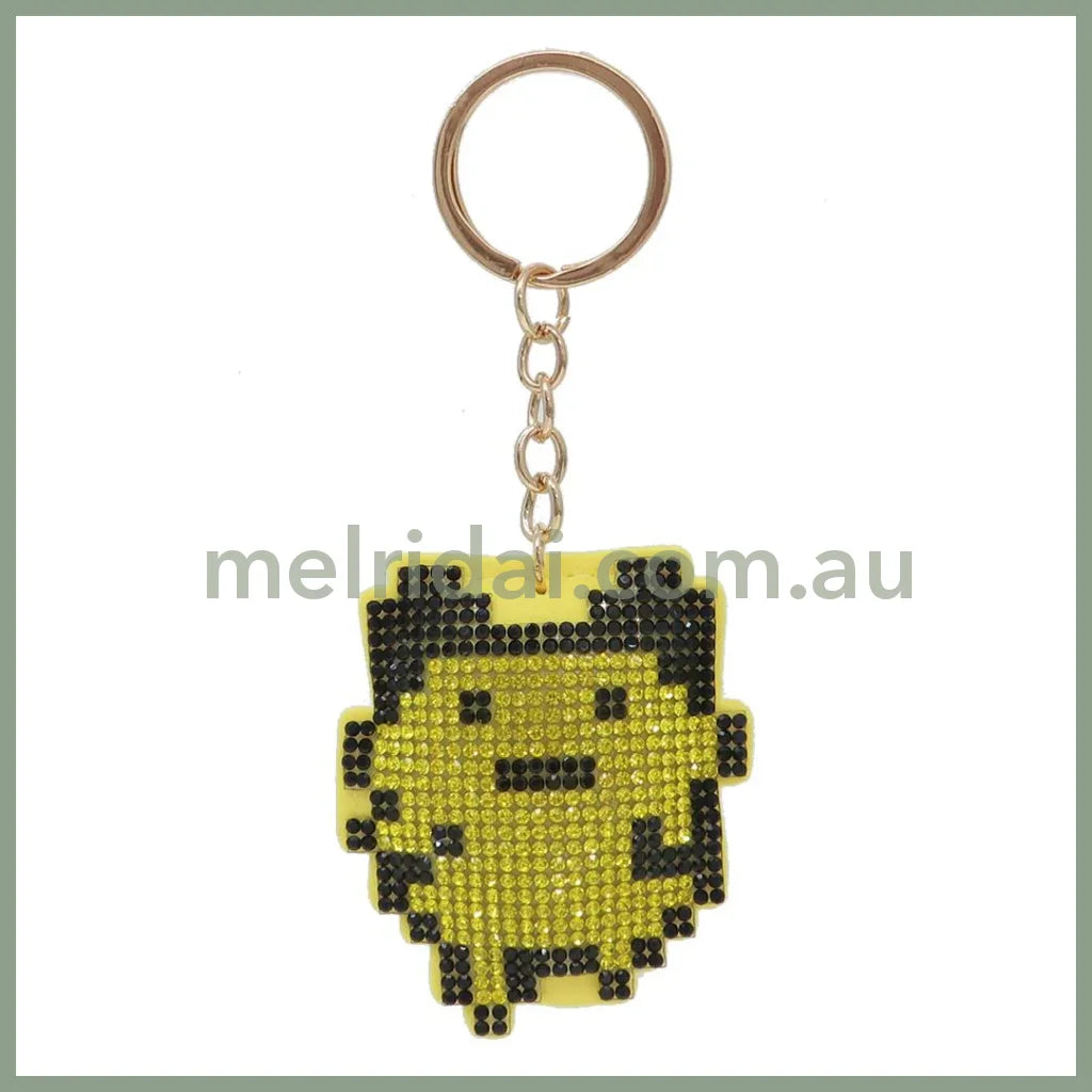 Tamagotchi Rhinestone Keychain