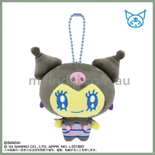 Tamagotchi Uni X Sanrio | Plush Mascot Holder Keychain Kuromi & Melodytchi 12×6×12.5Cm