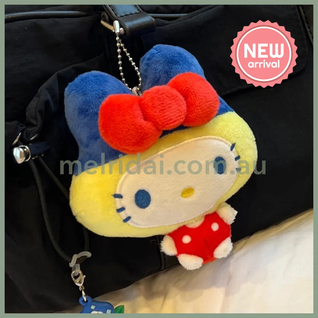 Tamagotchi x Sanrio | Mamechi x Hello Kitty Ball Chain Keychain Mascot Holder Bag Charm 100mm Approx.