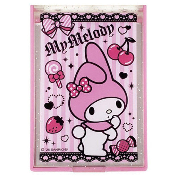 SANRIO | My Melody Mirror H57×W83×D7mm (My Melody 50th Anniversary & Kuromi 20th Anniversary/Black Pink Party)