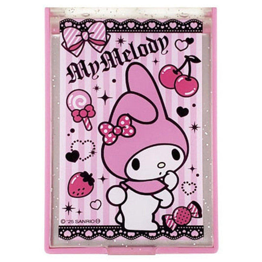 SANRIO | My Melody Mirror H57×W83×D7mm (My Melody 50th Anniversary & Kuromi 20th Anniversary/Black Pink Party)