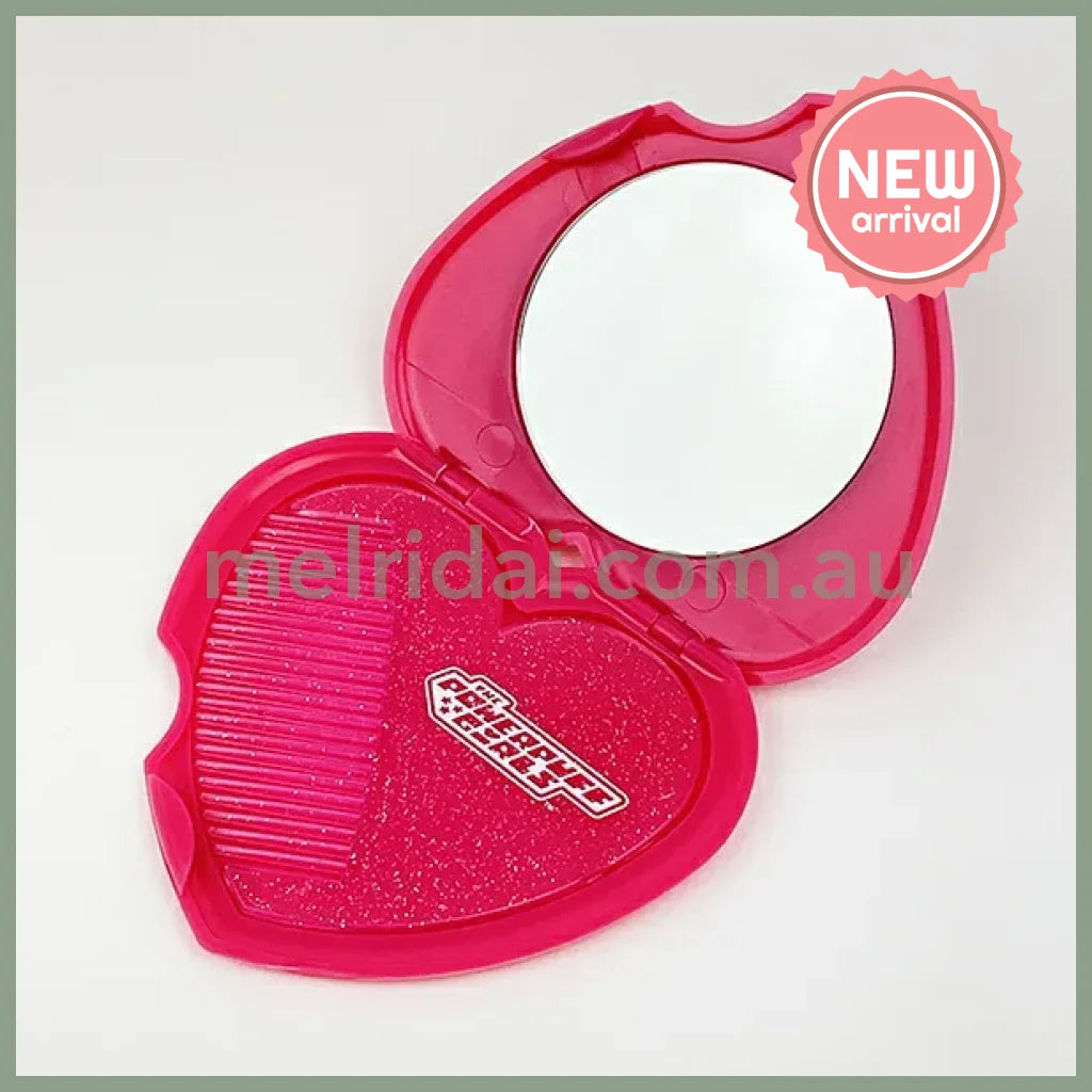 The Powerpuff Girls | Heart-Shaped Mirror Comb Heart 1.0 x 9.7 x 14.4cm (Red)