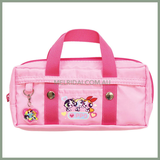 The Powerpuff Girls | Skuba-Style Pouch Boston Bag Pen Case Pen Pouch H85×W190×D55mm (Pink)