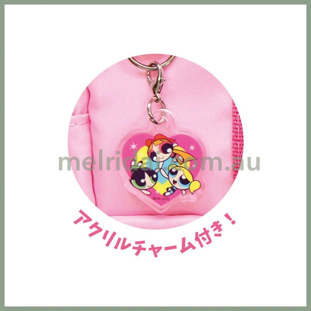 The Powerpuff Girls | Skuba-Style Pouch Boston Bag Pen Case Pen Pouch H85×W190×D55mm (Pink)