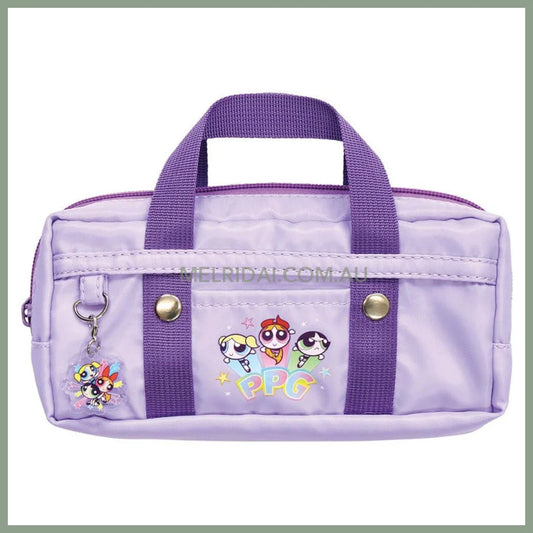 The Powerpuff Girls | Skuba-Style Pouch Boston Bag Pen Case Pen Pouch H85×W190×D55mm (Purple)