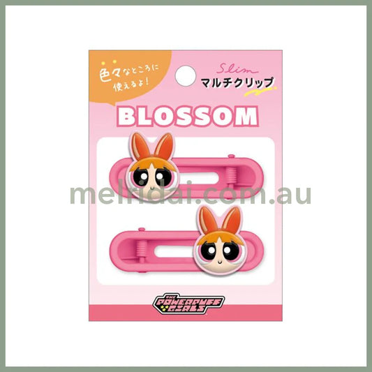 The Powerpuff Girls | Slim Multi Mascot Hair Clip Set 20×60mm (Blossom)