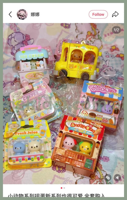 Toisupi no mori! Pettit Pettit Animal Mascot Cute Store Gashapon Capsule Toy
