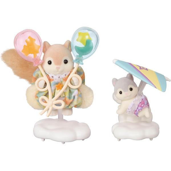 【JP】Sylvanian Families | Momonga Family Flying Squirrel Siblings & Sky Walk Set