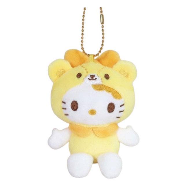 SANRIO | Hello Kitty Tiny Cham Yellow Mascot Holder Plush Keychain 10cm Approx. (50th Anniversary)
