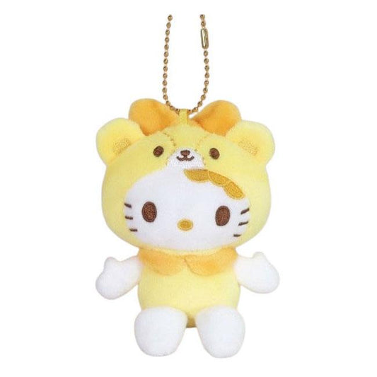 SANRIO | Hello Kitty Tiny Cham Yellow Mascot Holder Plush Keychain 10cm Approx. (50th Anniversary)
