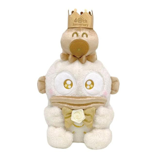 SANRIO | Hangyodon Plush Doll Toy m 38×23×22cm (Gold Birthday 40th Anniversary)
