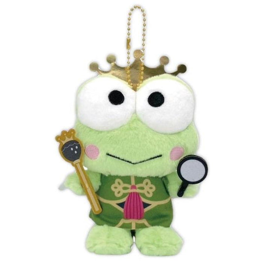 SANRIO | Keroppi Mascot Holder Bag Charm Plush Keychain 140×105×70mm (Fragaria Memories Knight)