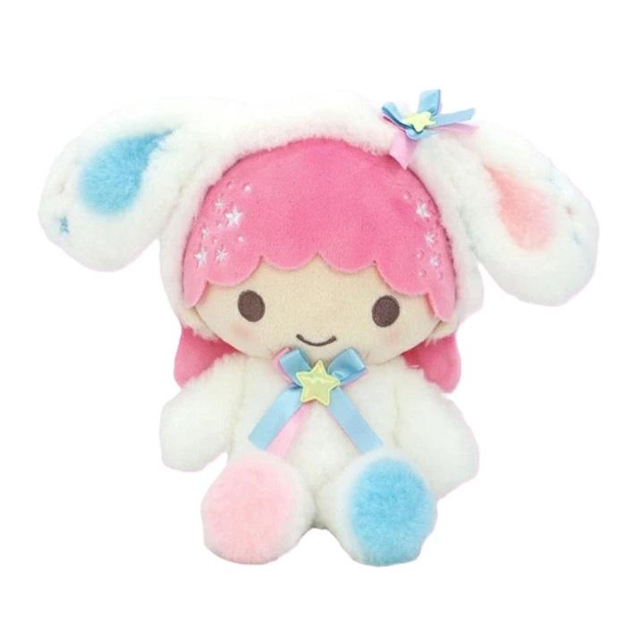 SANRIO | Little Twin Stars Lala Plush Toy Plush Doll 260×140×180mm (White Rabbit)