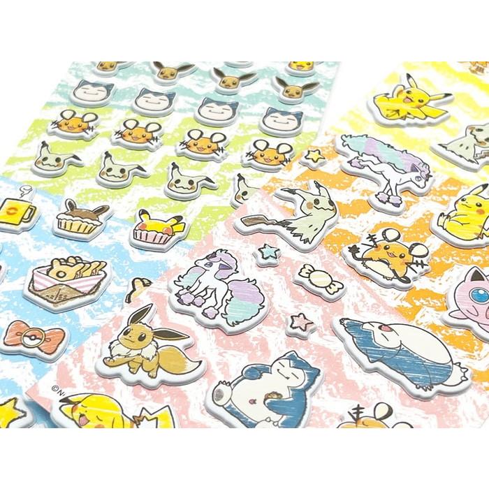 Pokemon | Puffy Stickers 2 types (Shipped Randomly)