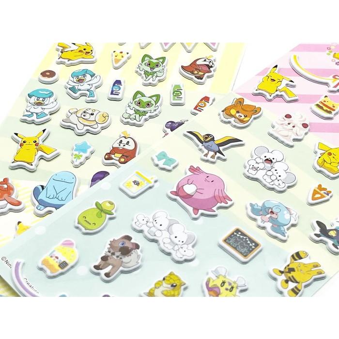 Pokemon | Puffy Stickers 2 types (Shipped Randomly)