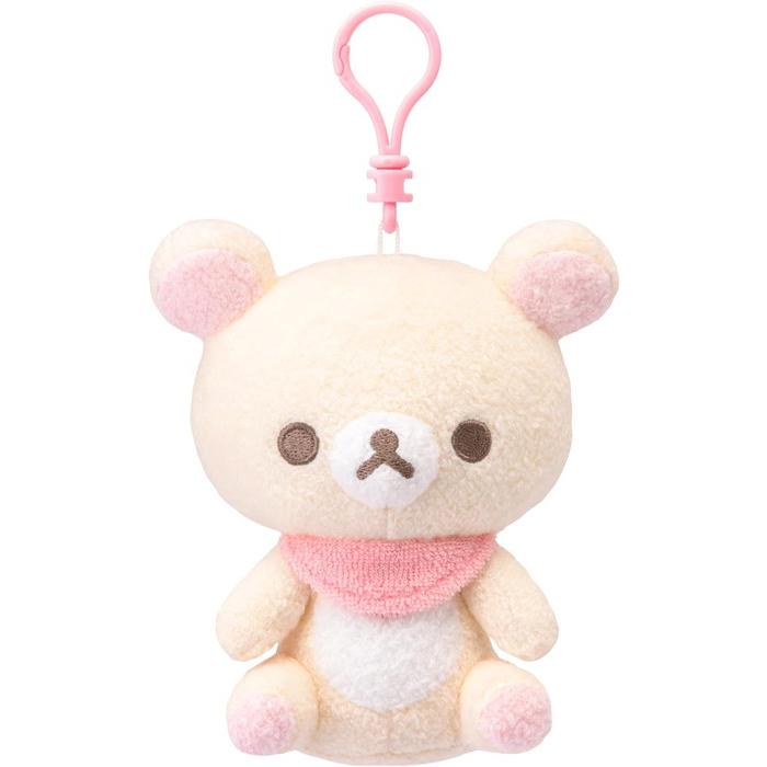 SAN-X | Rilakkuma Korilakkuma Mini Plush Holder Keychain Bag Charm with Bell