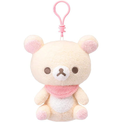 SAN-X | Rilakkuma Korilakkuma Mini Plush Holder Keychain Bag Charm with Bell