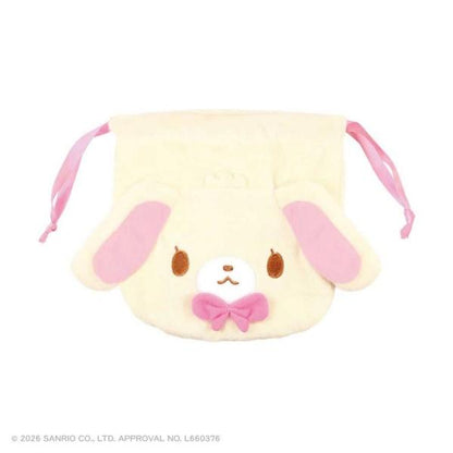 SANRIO | Sugarbunnies Shirousa Plush Drawstring Bag 164×160mm