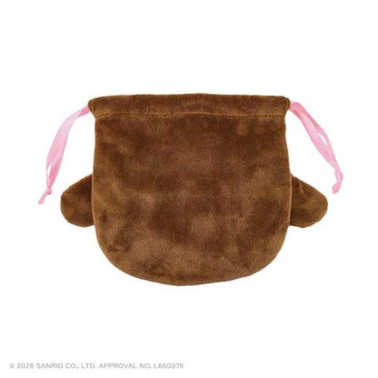 SANRIO | Sugarbunnies Kurousa Plush Drawstring Bag 164×160mm