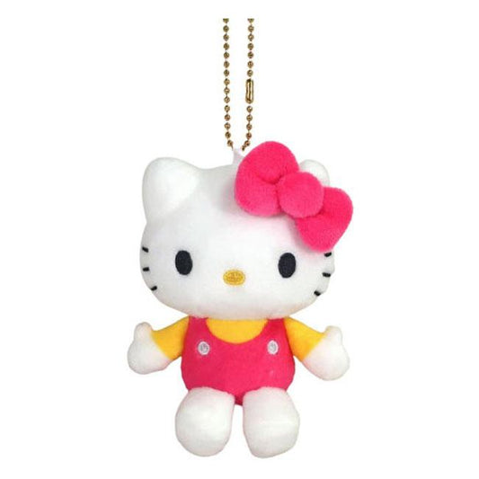SANRIO | Hello Kitty Standard Pink Mascot Holder Plush Keychain 10cm Approx. (50th Anniversary)
