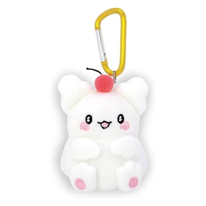 SANRIO | Carabiner Mascot Holder Plush Keychain 7.5×8×10cm (Hanamaruobake Cherry)