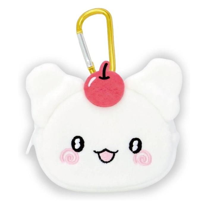 SANRIO | Carabiner Mini Pouch Keychain 8.5×10.5×5cm (Hanamaruobake Cherry)