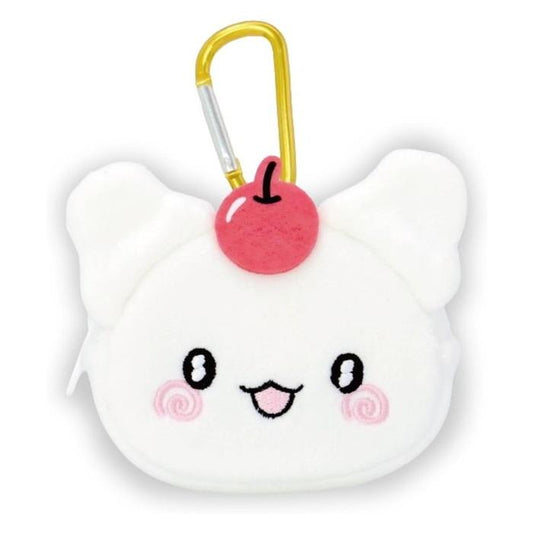 SANRIO | Carabiner Mini Pouch Keychain 8.5×10.5×5cm (Hanamaruobake Cherry)
