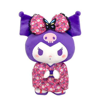 SANRIO | Butterfly Kimono Plush Toy M 36×27×15cm (Kuromi)