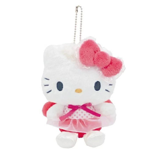 SANRIO | Hello Kitty Mascot Holder Bag Charm Plush Keychain 140×75×135mm (Angel Ballerina)