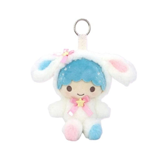 SANRIO | Little Twin Stars Kiki Mascot Holder Bag Charm Plush Keychain 200×90×160mm (White Rabbit)
