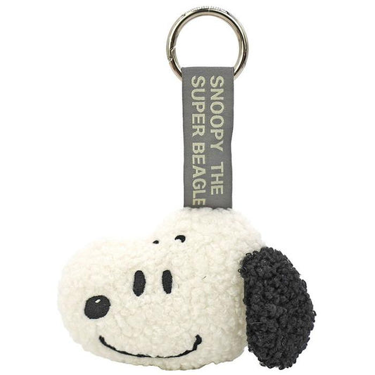 PEANUTS | Snoopy Black Plush Mascot with Carabiner Keychain Bag Charm 105x40x150mm