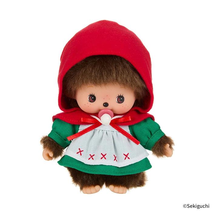 Monchhichi | Bebichhichi Plush Toy Plush Doll 135×100×70mm (Revival Dance Party Little Red Riding Hood)