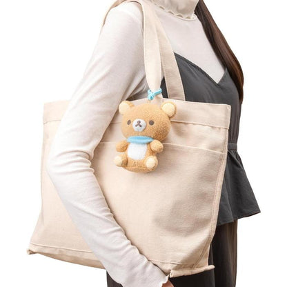 SAN-X | Rilakkuma Mini Plush Holder Keychain Bag Charm with Bell
