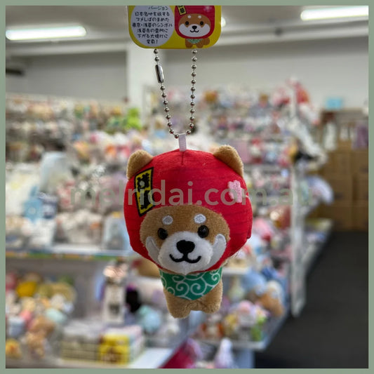 Traveling Mameshiba | Mameko Shiba Mascot Holder Keychain Keyring 7cm Approx. (Kaminarimon)