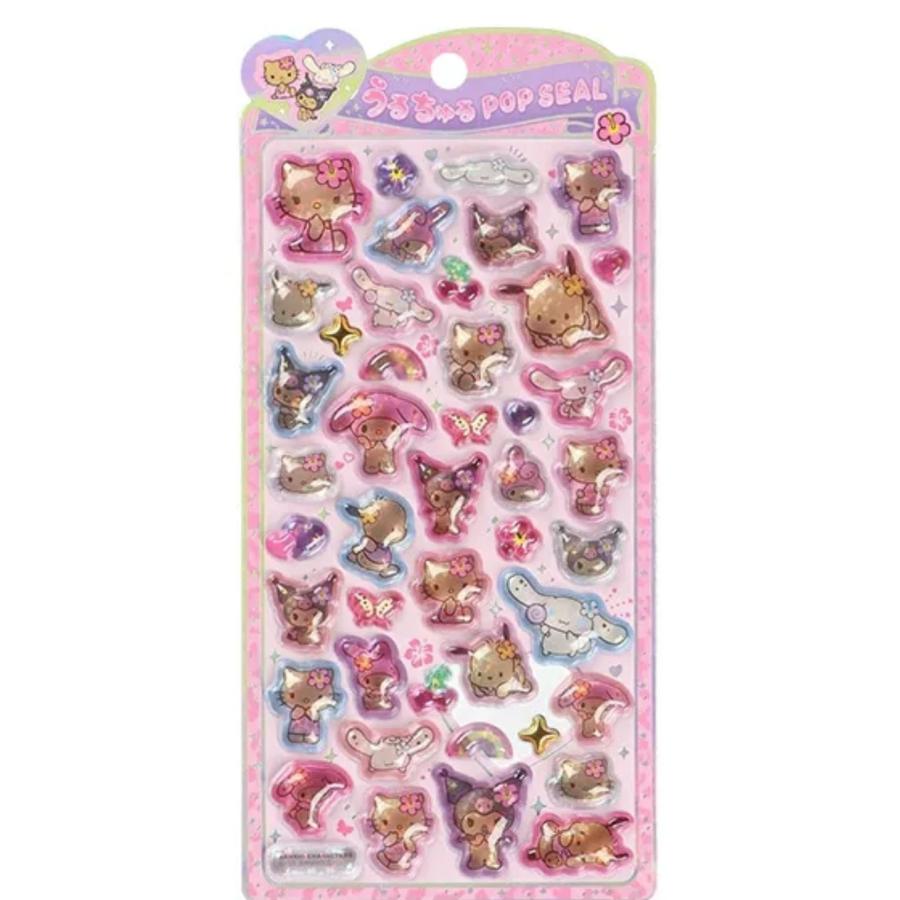 SANRIO | Pop Seal Hologram 3D Sticker 200×95×7mm (Gogo Gal)